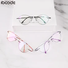 Iboode очки для чтения кошачий глаз без оправы Сверхлегкие линзы Aolly для дальнозоркости очки+ 1,0 до+ 4,0 унисекс