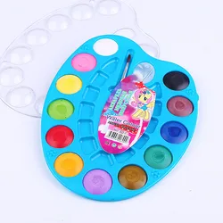 12-color Acuarela Powder Cake Pigment DIY Student Painted Art Paint Solid Pigment Gouache Watercolor Paint Art Supplies