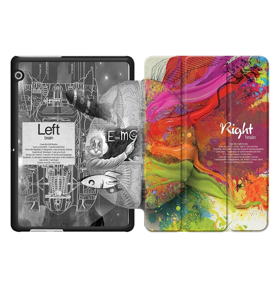 MTT из искусственной кожи флип-чехол для huawei MediaPad T3 10 AGS-L09 AGS-L03 Honor Pad 2 9,6 дюймов Чехол с трехслойной подставкой чехол для планшета Funda - Цвет: HW02