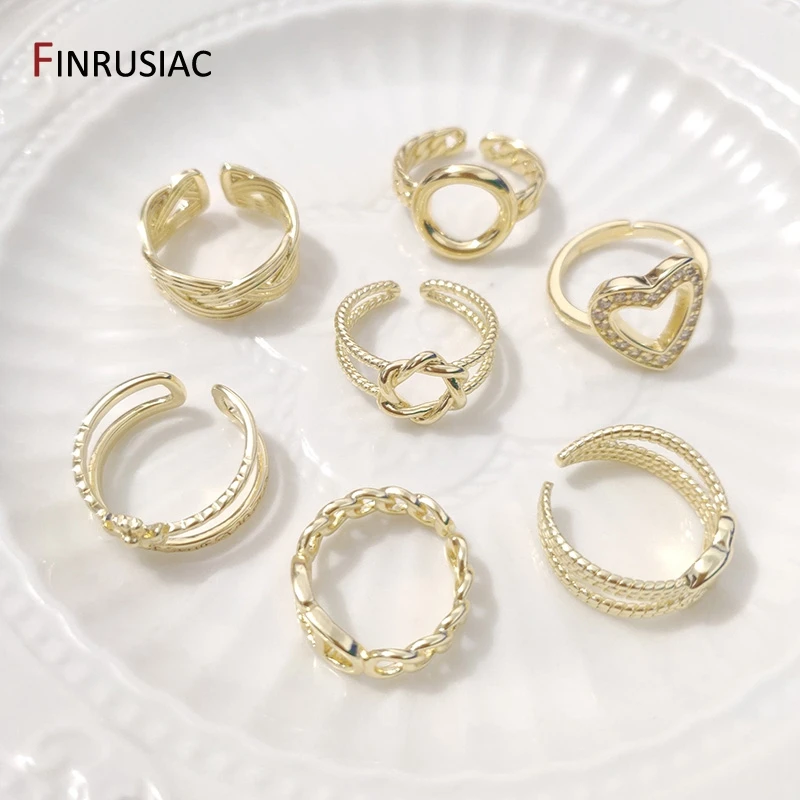 2022 New Fashion Adjustable Open Rings, 14K Gold Plated Irregular
