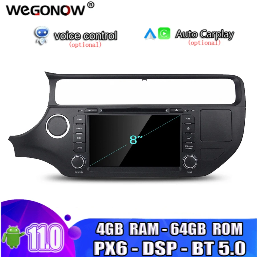 TDA7851 4*50 Вт Android 11 0 для kia K3 RIO 2015 2016 Octa Core 4 Гб ОЗУ 64 ГБ Автомобильный DVD-плеер Bluetooth Wifi