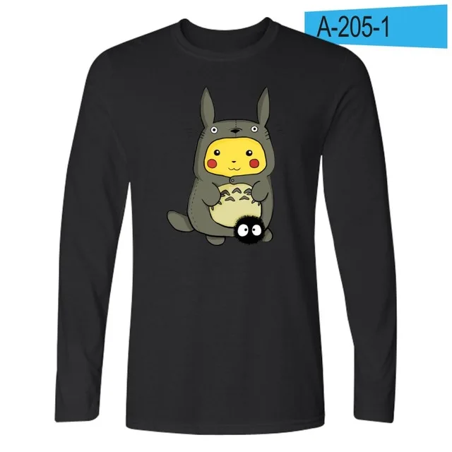 Kawaii Забавные футболки с героями мультфильмов Тоторо, костюмы, модные мужские и женские футболки, футболка, футболка с длинными рукавами тотора, толстовки, топы - Цвет: 13