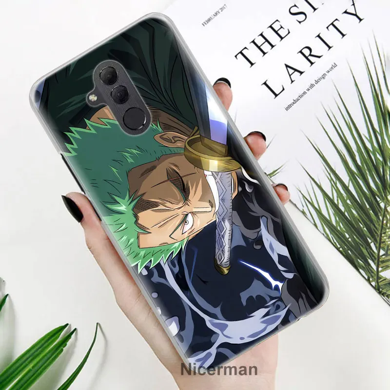 Аниме one piece Луффи Зоро чехлы для телефонов huawei mate 20 Pro 10 20 30 Lite P30 Pro P30 P20 Lite P10 Lite жесткий чехол