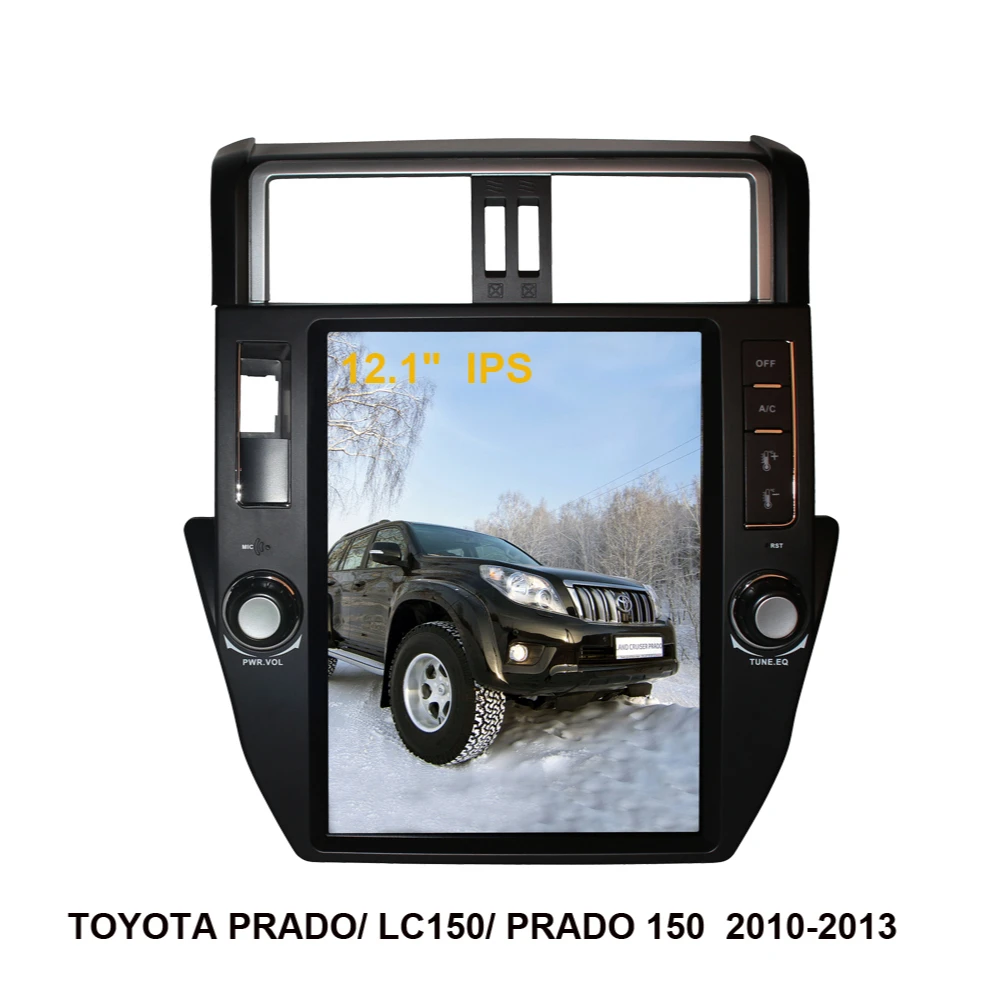 GPS-навигатор в стиле Tesla на Android 9 0 для TOYOTA Prado/Land Cruiser 150/LC150 2010-2013 автомобильное