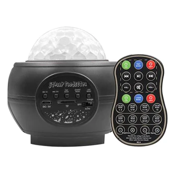 

Star Projector LED Lamp Romantic Bluetooth Music Night Light Stage Magic Home Decor Atmosphere Kids Gift Ceiling Water Wave