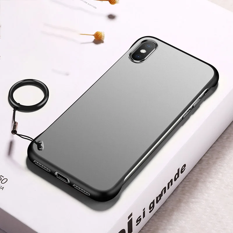 Black For iPhoneXr Чехол для мобильного телефона без оправы без рамки для iPhone 6 6S 7 8 Plus X Xs Max Xr GK8899 - Цвет: Black For iPhoneXr