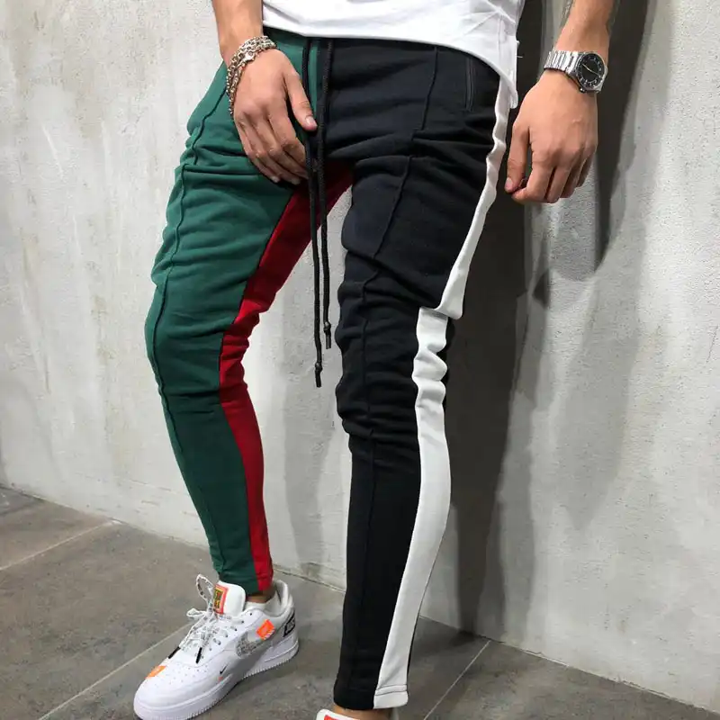 side stripe sweatpants mens