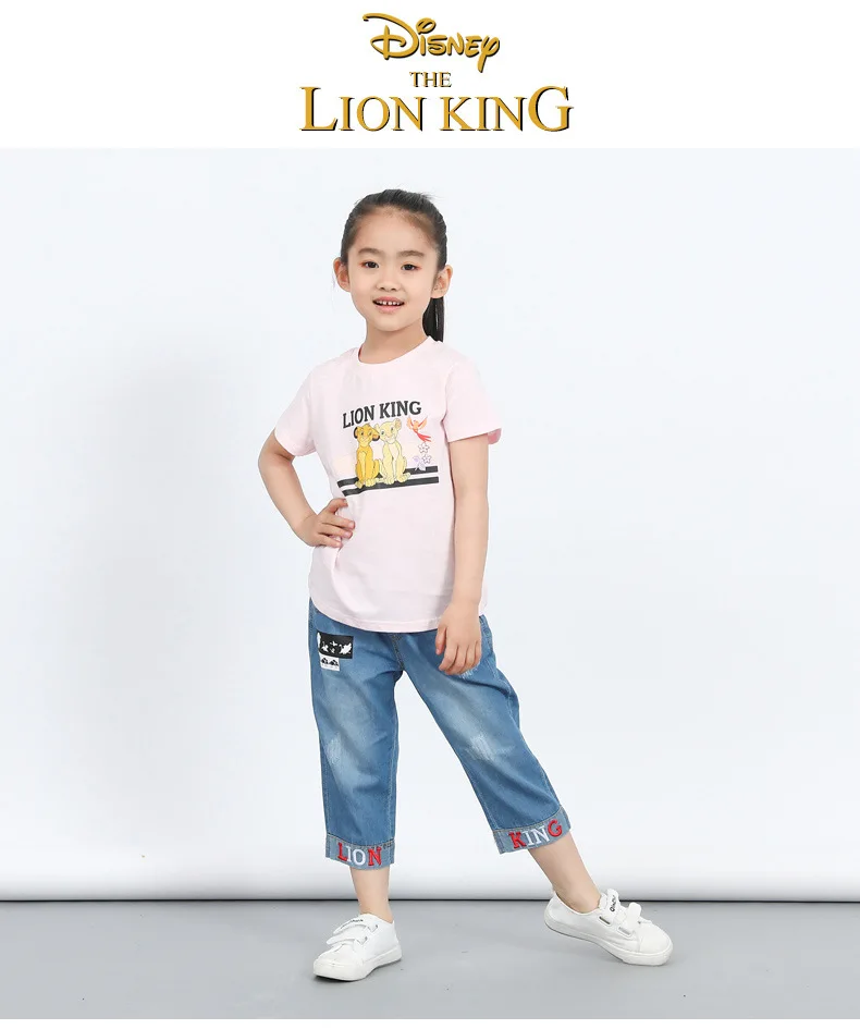 Футболка с героями мультфильмов «disney Lion King»; модная летняя футболка с короткими рукавами для мальчиков