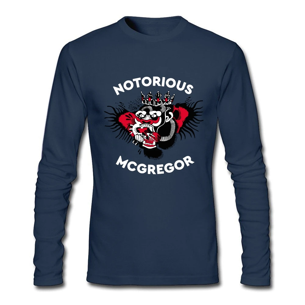 Простой Для Мужчин's Конор Макгрегор татуировки Crewneck Длинные рукава