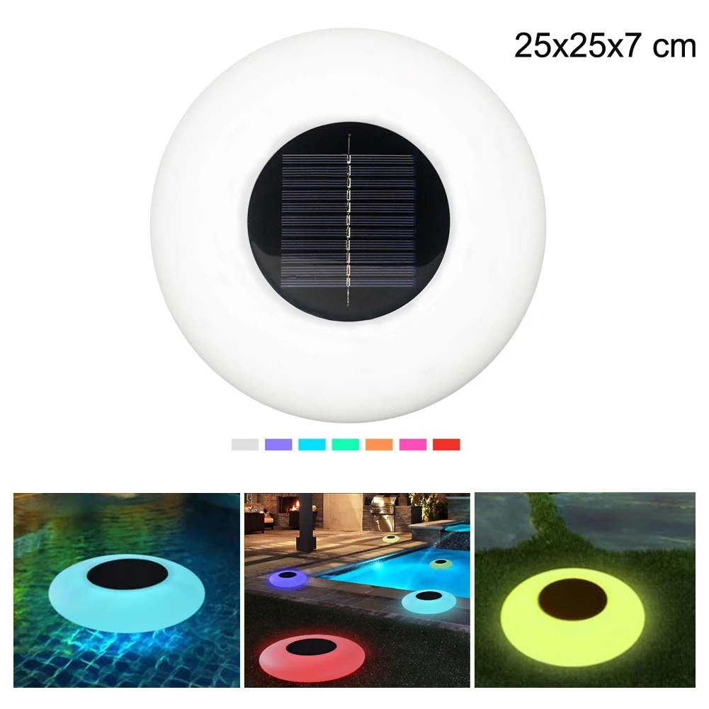 solar lights for sale Floating Pool Lights Solar Swimming Pool Light with 16 Color Changing Outdoor Solar Light Waterproof LED Lights for Patio, Pool best solar light for home Solar Lamps