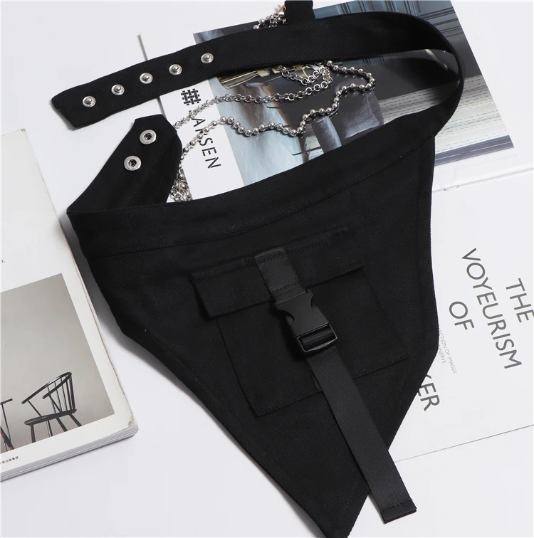 XITAO женский черный пояс, модный, новинка, осень, съемная цепочка, нерегулярный карман, элегантный пояс XJ2396