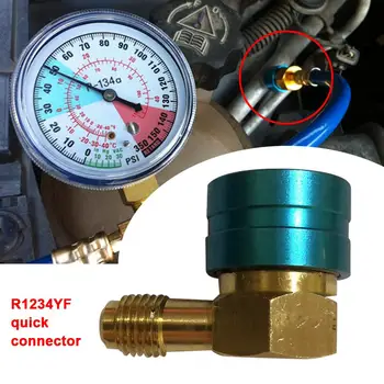 

Quick Connector Automotive Air Conditioning Refrigerant Plus Fluoride Simple Liquid Connection Nozzle Aluminum Quick Connecto