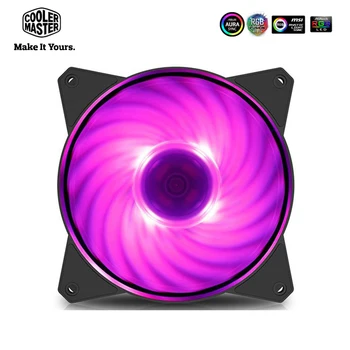 

Cooler Master Computer Case RGB 120mm Fan PWM Quiet Fan For CPU Cooler Radiator MF120 R4-C1DS-20PC-R1