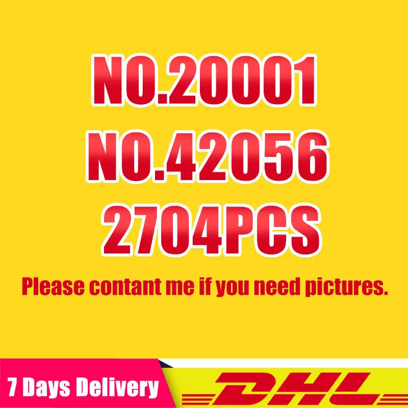 Cena W magazynie seria Technic kompatybilna z Legoinglys samochód wyścigowy cegły 42056 20001 Model klocki budowlane zabawka świąteczne prezenty