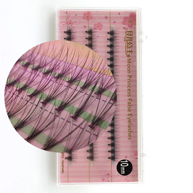 

QDLJD 60 Bundle Individual Cluster Natural Long Eye Lashes Growing Fake False Eyelashes