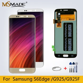 

100% Original LCD For Samsung Galaxy S6 Edge G925 G925F LCD Display Touch Screen Digitizer Replacement Parts Free Shipping