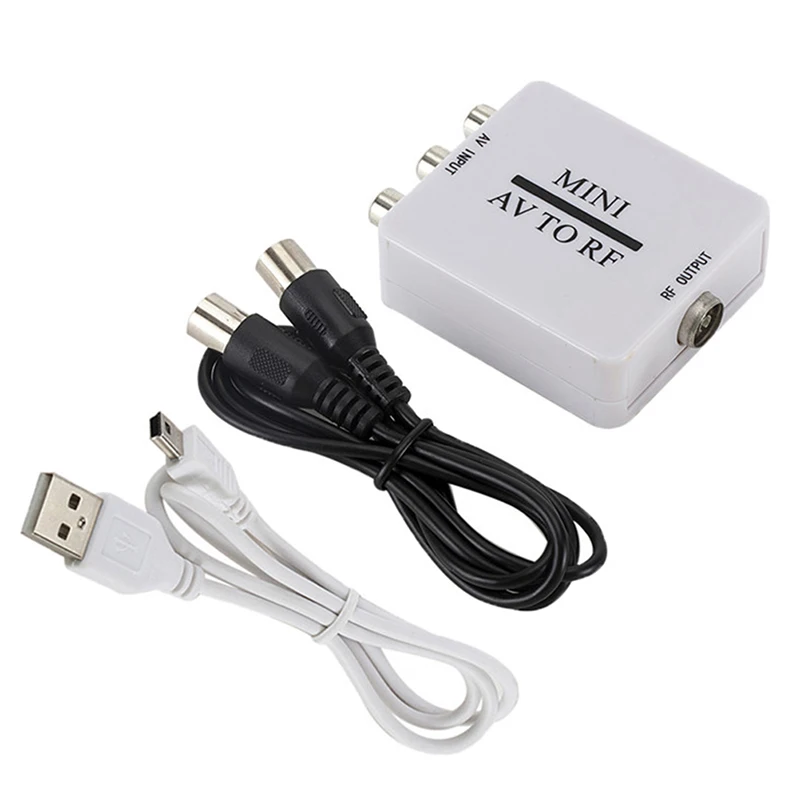 A/V Rf/Coax/Coaxial Converter Rf Modulator Av 2 Coax