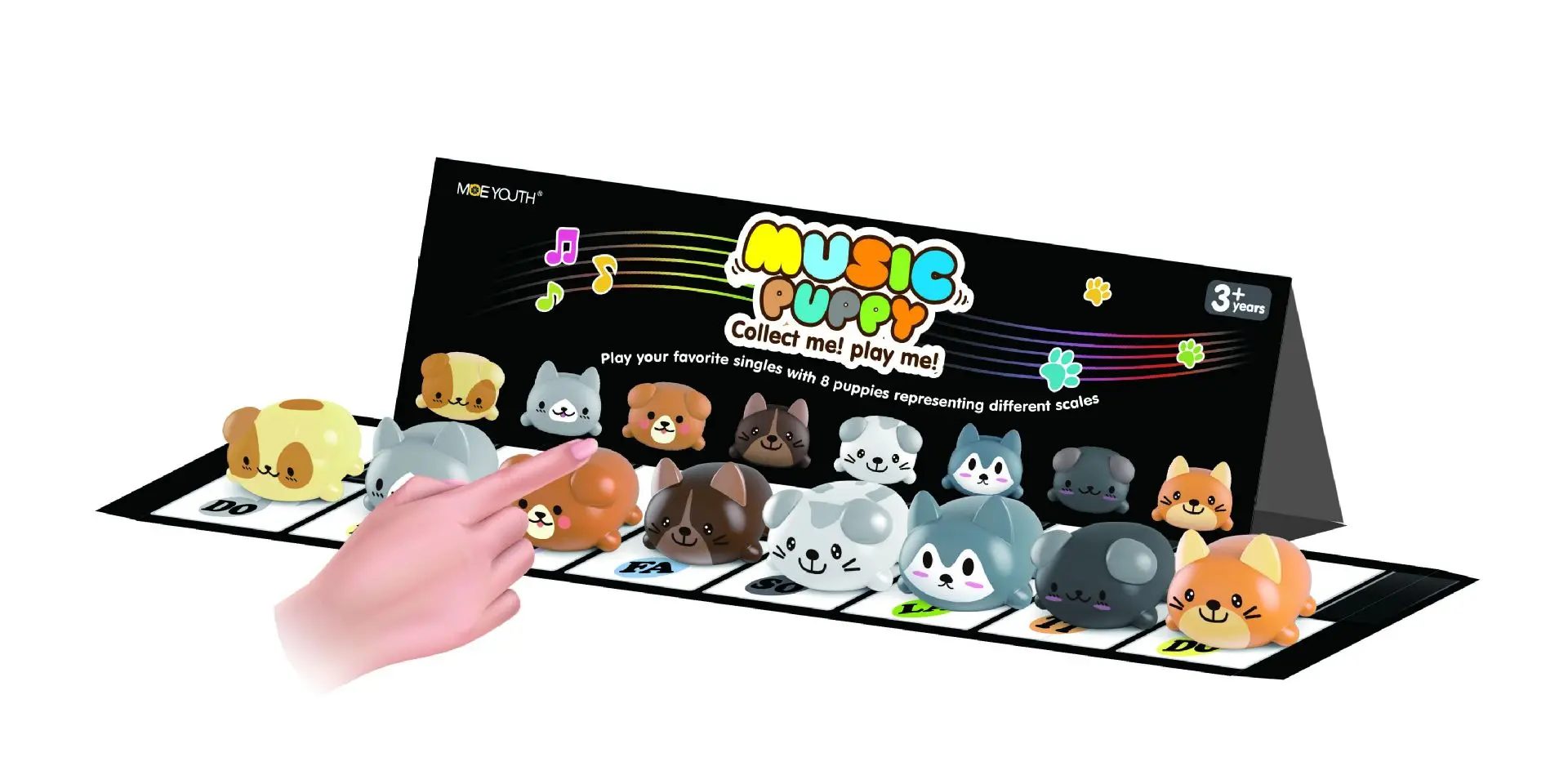 Lemon Friends Meow Chorus 3589 электрическая музыкальная шкала кошка сияющая музыкальная игра производитель Douyin маленькие игрушки