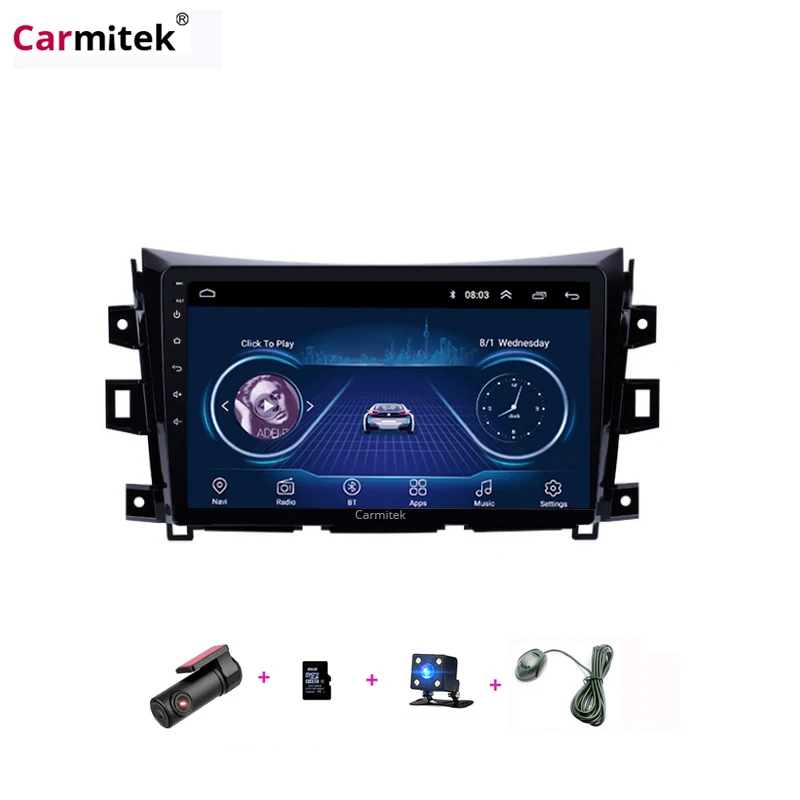 Автомагнитола Carmitek Android 2 Din GPS для Nissan NAVARA Frontier NP300 2011 2012 2013 2014 2015 2016 головное