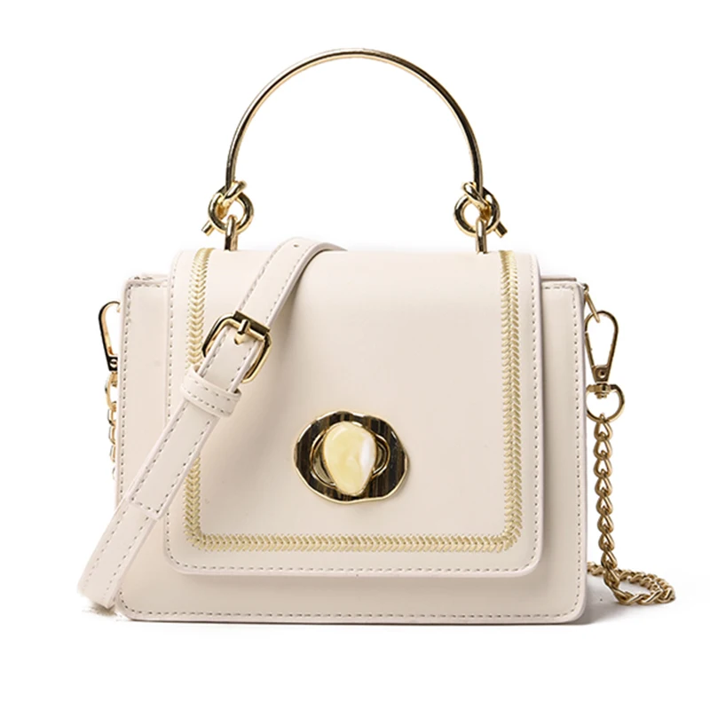

2019 Fashion New Luxury Women Designer Handbag High Quality Leather Small Square Bag Female Mini Chain Crossbody Bag Bolso Mujer