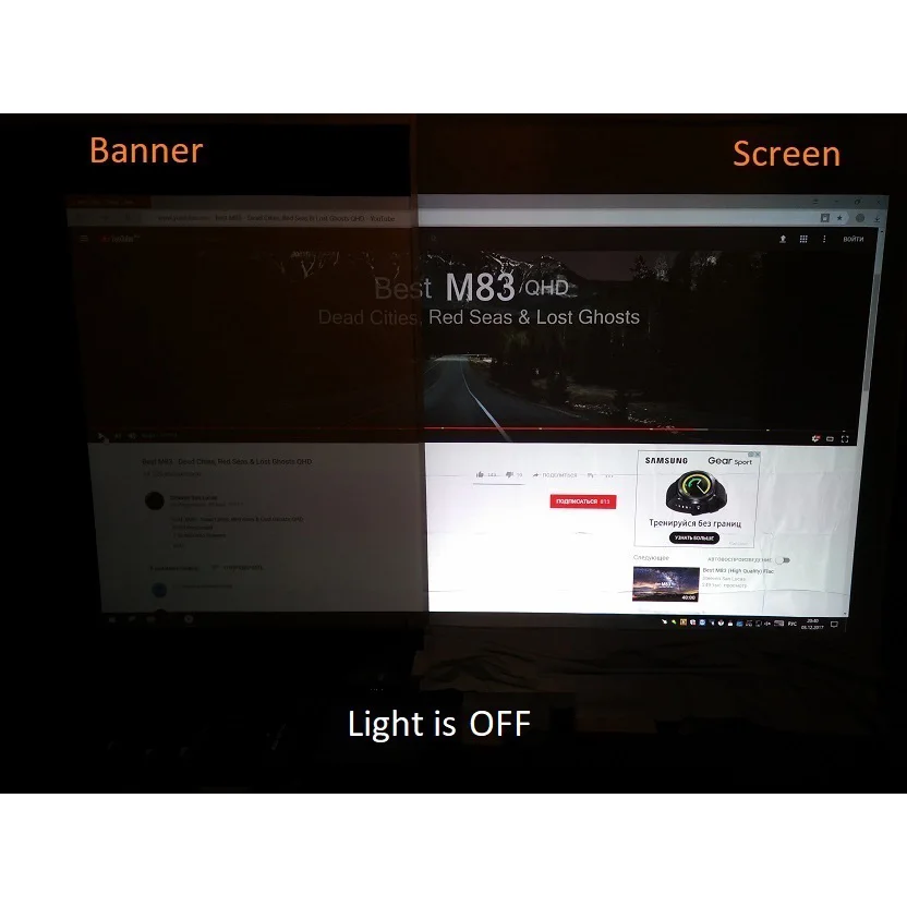 VIP 100 inch Salange Projector Screen , Reflective Fabric Cloth For YG300 J15 XGIMI H2 HALO Mogo Xiaomi DLP Projector