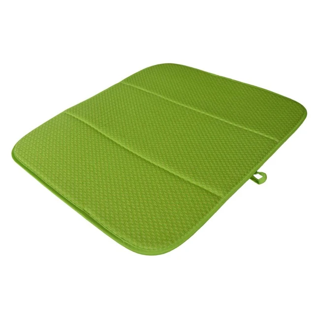 Microfiber Dish Drying Mat For Kitchen Small Square Design Solid