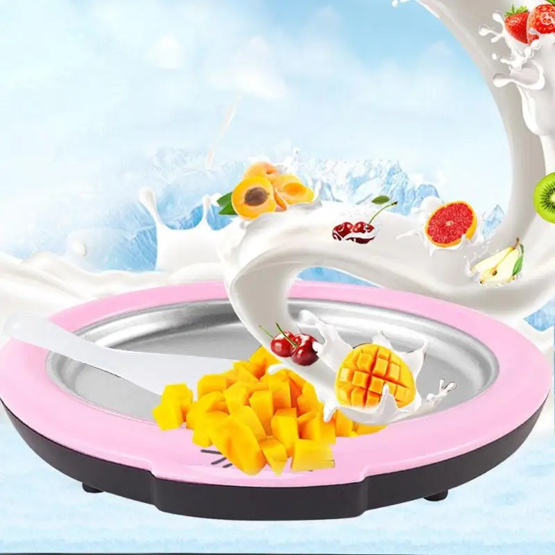 

Mini Cartoon Ice Cream Maker Fried Yogurt Machine Summer Cool Ice Cream Maker Ice Cream Roller Rolling Machine For Kids Children