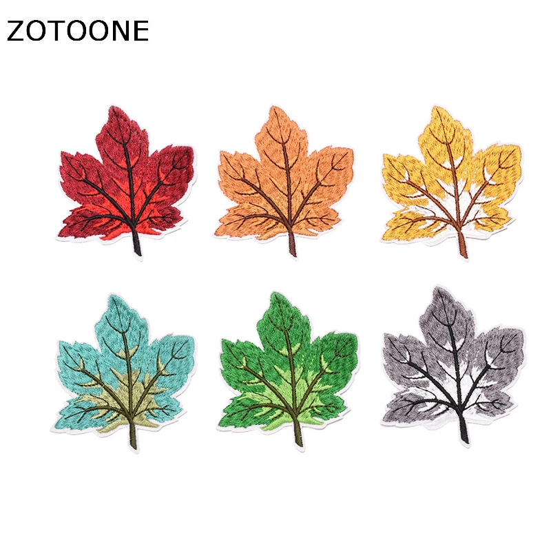 Нашивки с листьями нашивки утюгом на одежду полосатая наклейка вышитые для