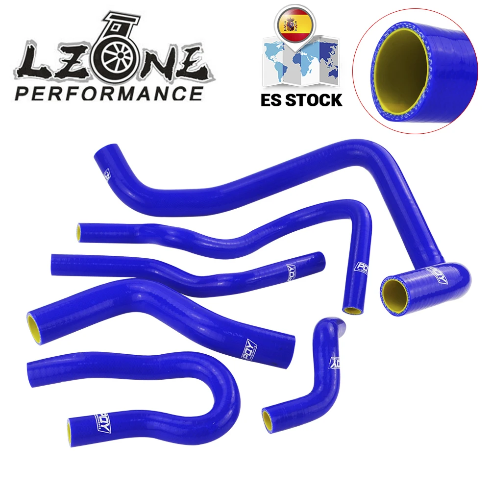 LZONE - Silicone Radiator Hose Kit for CIVIC SOHC D15 D16 EG EK 92-00 6pcs With PQY logo JR-LX1303C-QY | Автомобили и мотоциклы