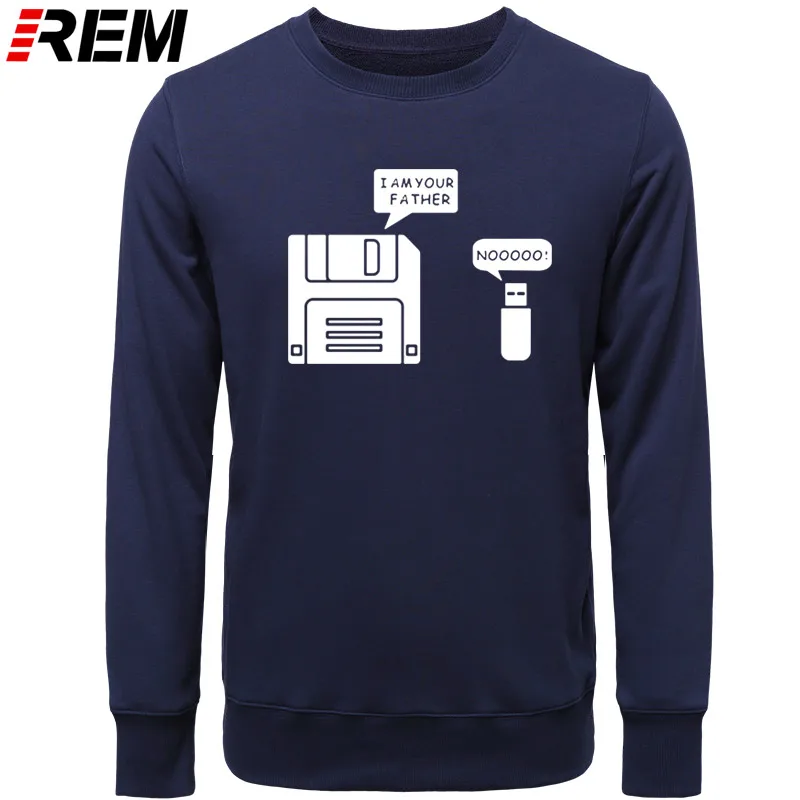 REM USB дискета я ваш отец мужские хлопковые с длинным рукавом юмором диск повседневные Camisetas Hombre мужские кофты с капюшоном, толстовки