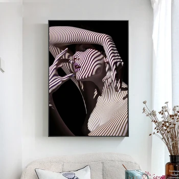 

Modern Sexy Female Figure Canvas Painting Decoration Poster Print Living Room Bedroom Office Nordic Picture Wall Art Home Decor