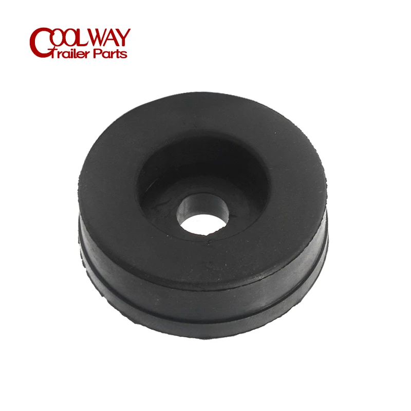 Black Rubber Winch Post Boat Trailer Bow Stop Roller With Bolt Shaft Parts Accessories