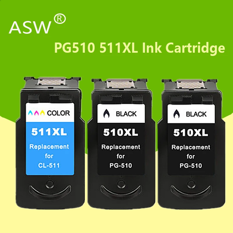 Чернильный картридж ASW PG510XL CL511XL для Canon PG510 CL511 MP240 MP250 MP260 MP280 MP480 MP490 IP2700MP499 pg510xl cl511xl |