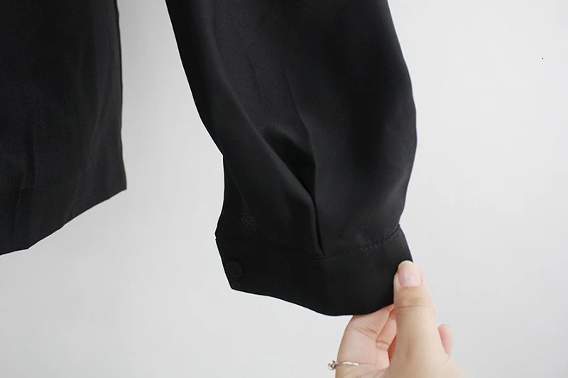 GALCAUR Корейская кружевная Лоскутная Женская рубашка с v-образным вырезом и рукавами-фонариками, туника с высокой талией, женские блузки, модная новая одежда