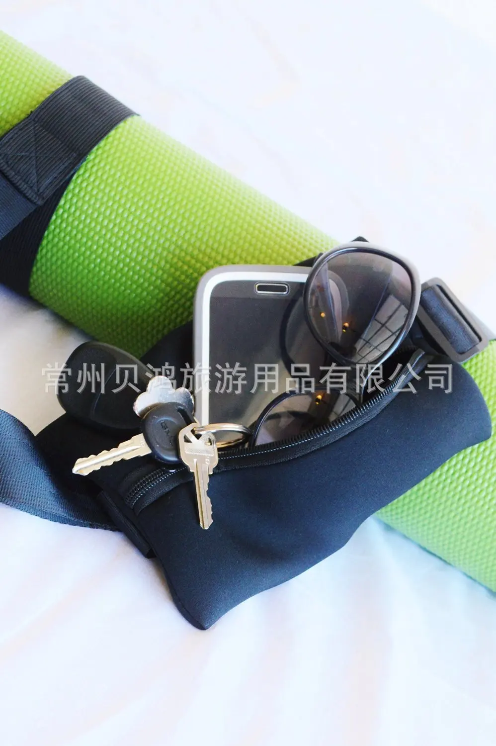 Pilates Fitness Exercise Yoga Pad Suspender Strap with Bag Ratchet Tie down Yoga Auxiliary Tool Storage Suspender Strap
