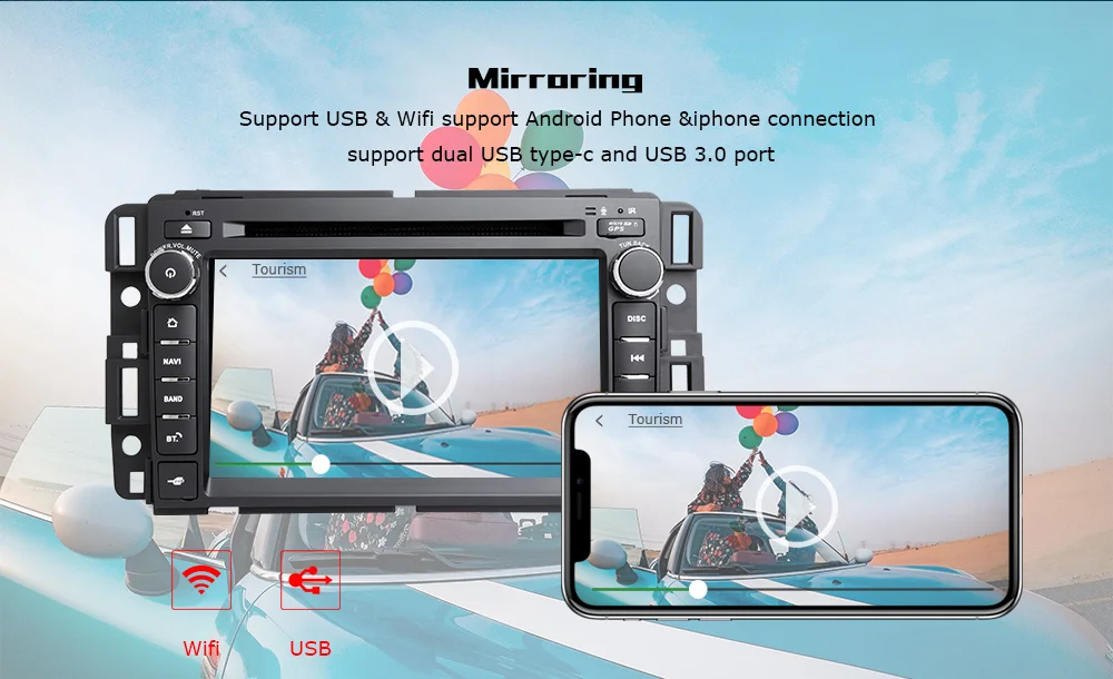 DSP 1Din gps Android 9,0 Автомагнитола DVD мультимедиа для GMC Sierra Yukon Denali Acadia Savana Chevrolet Express Traverse EquinoxCD