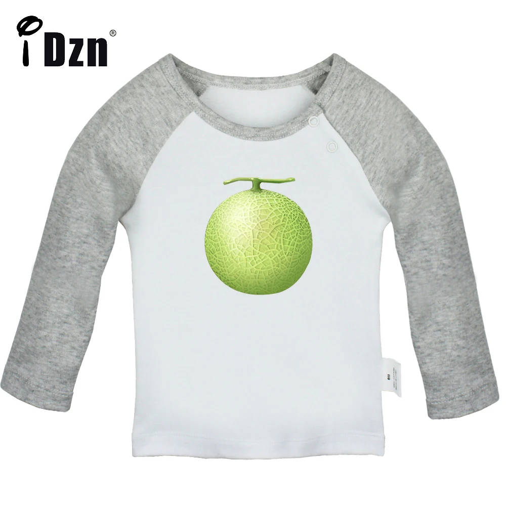 

iDzn NEW Fruit Melon Fun Art Printed T shirt Cute Baby Boys Tops Baby Girls Long Sleeves T-shirts Infant Soft Cotton Clothes