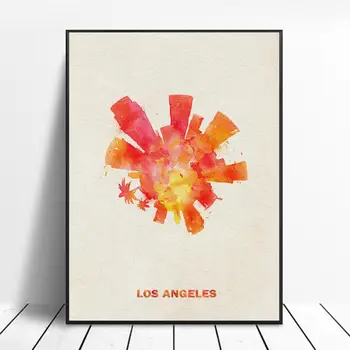 

Abstract Los Angeles Canvas Print Wall Art Poster Picture Modern Bedroom Living Room Decoration No Frame