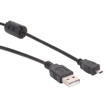 

2pcs Power 1.5m Data Transfer Durable Charging Cable Accessories USB Black Connector For Nikon Coolpix L110 L21 L22 S3000 Camera