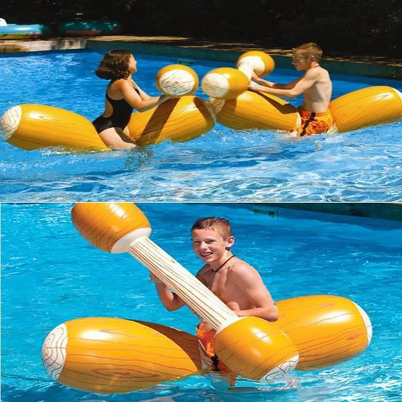 4 Pieces Float Game Inflatable Water Sports Bumper Toy For Adult Children Party Gladiator Raft Pumping Stick