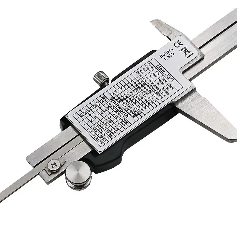 Stainless Steel Digital Display Caliper 150Mm Fraction / Mm / Inch High Precision Stainless Steel Lcd Vernier Caliper