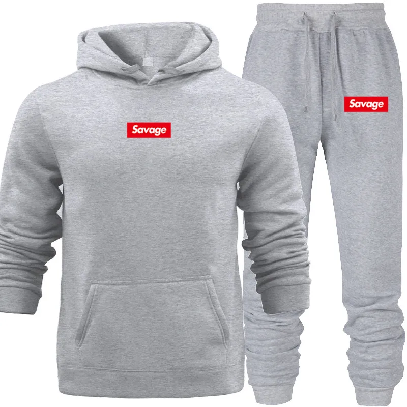 

Men Pullover Tracksuit Sweatshirts Joker Savage Basic Hoodies with Hat Hood Hoodies with Big Pocket Fall Out-wear Students
