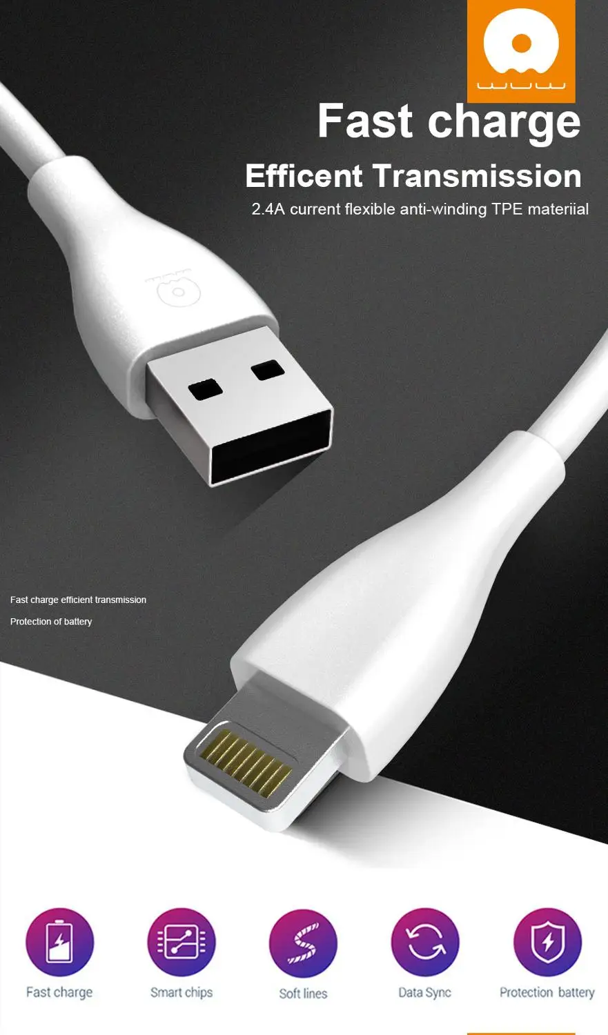 USB кабель Быстрая зарядка 2.4A usb type C кабель зарядное устройство Micro USB кабель мобильного телефона USB шнур для Iphone