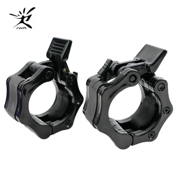 

Olympic Barbell Lock Clamp, Collar Clip Compatible with 25mm/50mm Diameter Weightlifting, Deadlifting Equipment, Dumbbell Collar