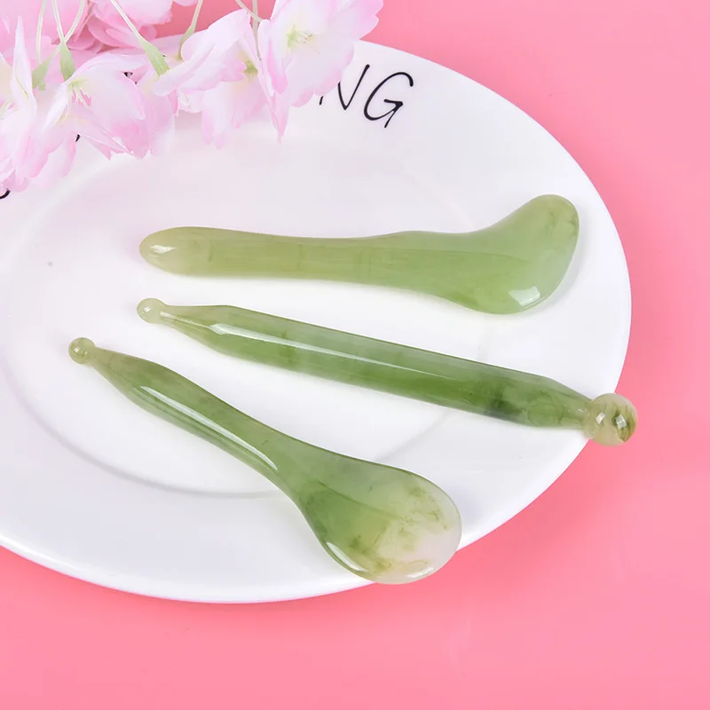 Natural Resin Guasha Scraping Massage Acupoint Face Eye Care SPA Massage Scraper Face Massager GuaSha Board