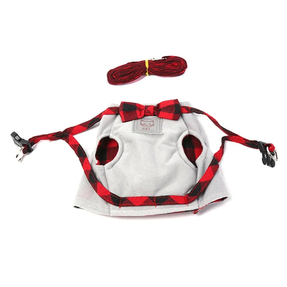 

Creative Cute Cat Harness Leash Breathable Vest Cat Collar Vest+Leash set Pet Traction Jacket Leash