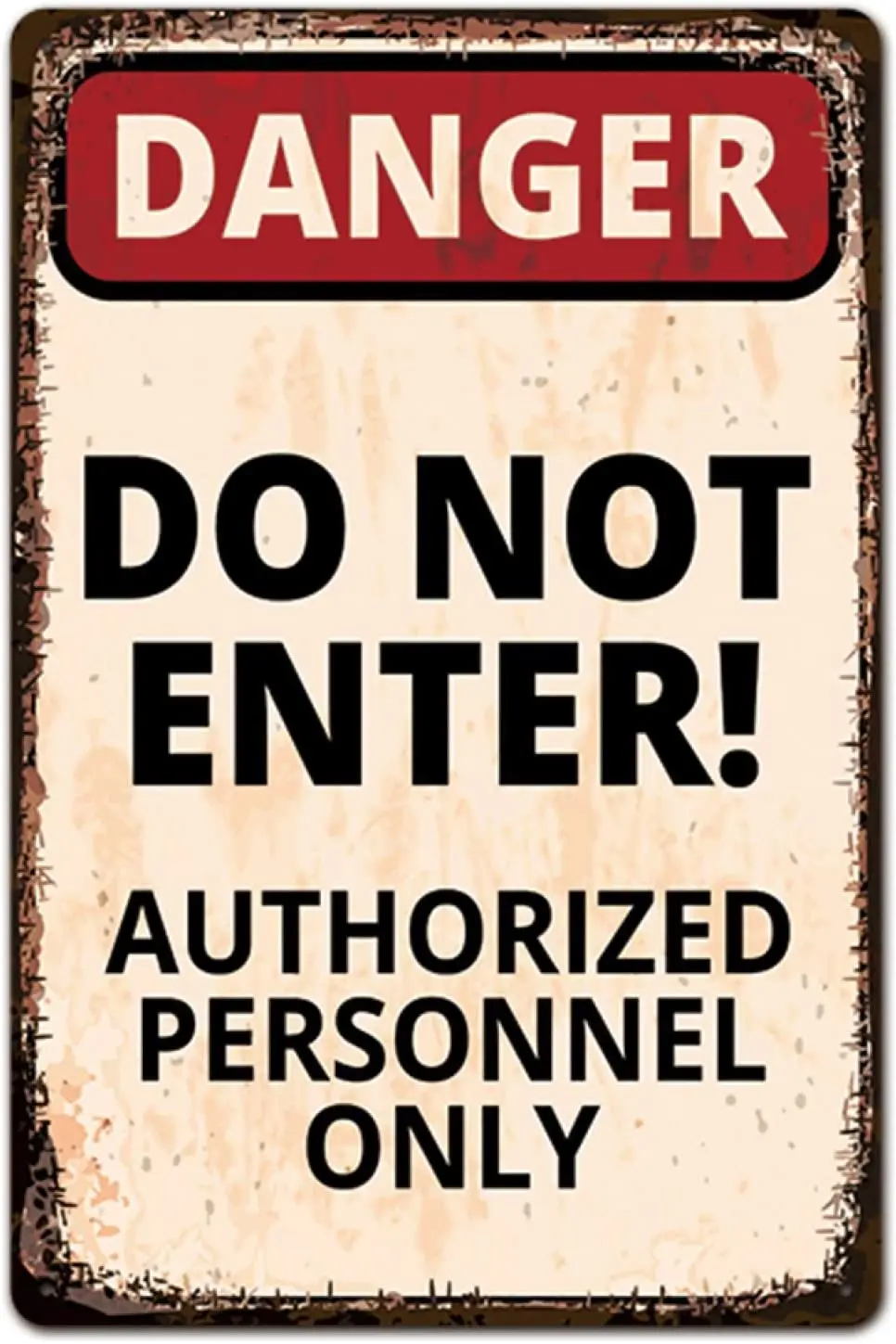 

Zyalex Vintage Poster Retro Metal Tin Signs Wall Beware Warning Plaques 20x30cm RE2877-01