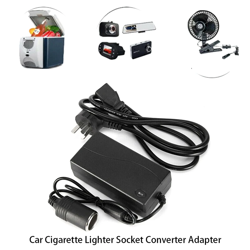 

Car Inverter Cigarette Lighter Adapter Socket Converter 220V AC To 12V DC 5A 60W for Car Air pump /Vacuum cleaner