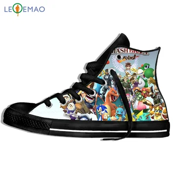 

Custom Logo Image Printing Sneakers Shoes Latest Hip Hop Harajuku Classic Games Super Smash Bros Canvas Zapatos De Mujer Outdoor