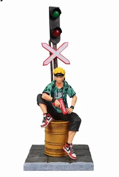 

NEW Anime NARUTO Uzumaki Naruto Fashion Suit Sitting Ver. PVC Action Figure Collection Model Toy Doll Uchiha Sasuke Dropshipping